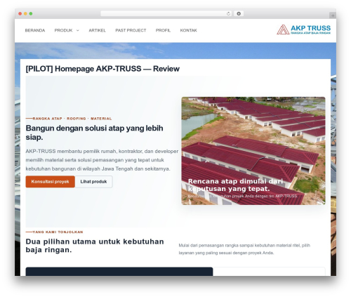 Bizz Builder theme WordPress free - akp-truss.com
