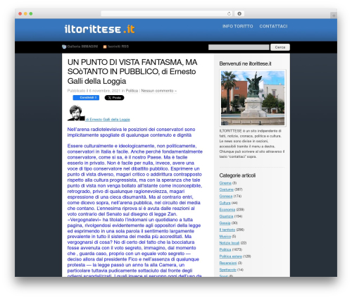 ColdBlue WordPress theme - iltorittese.it