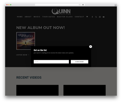 Divi WordPress theme design - quinnsullivanmusic.com