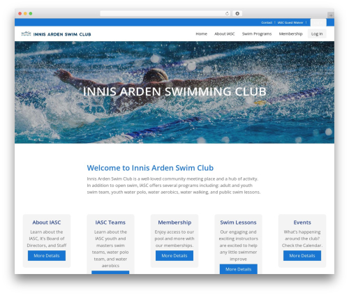 Enfold theme WordPress - innisardenswimclub.com