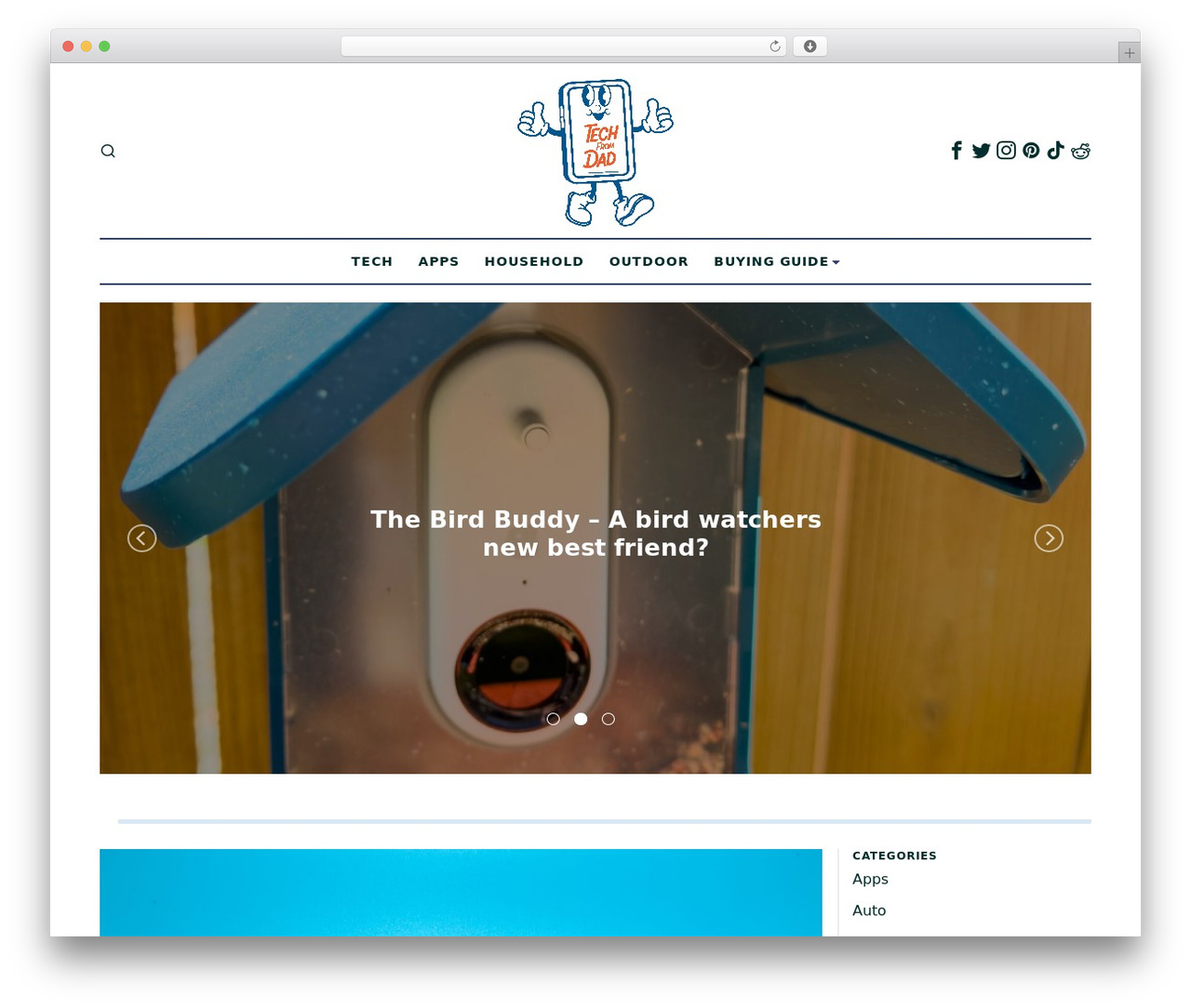 Fox WordPress theme - techfromdad.com