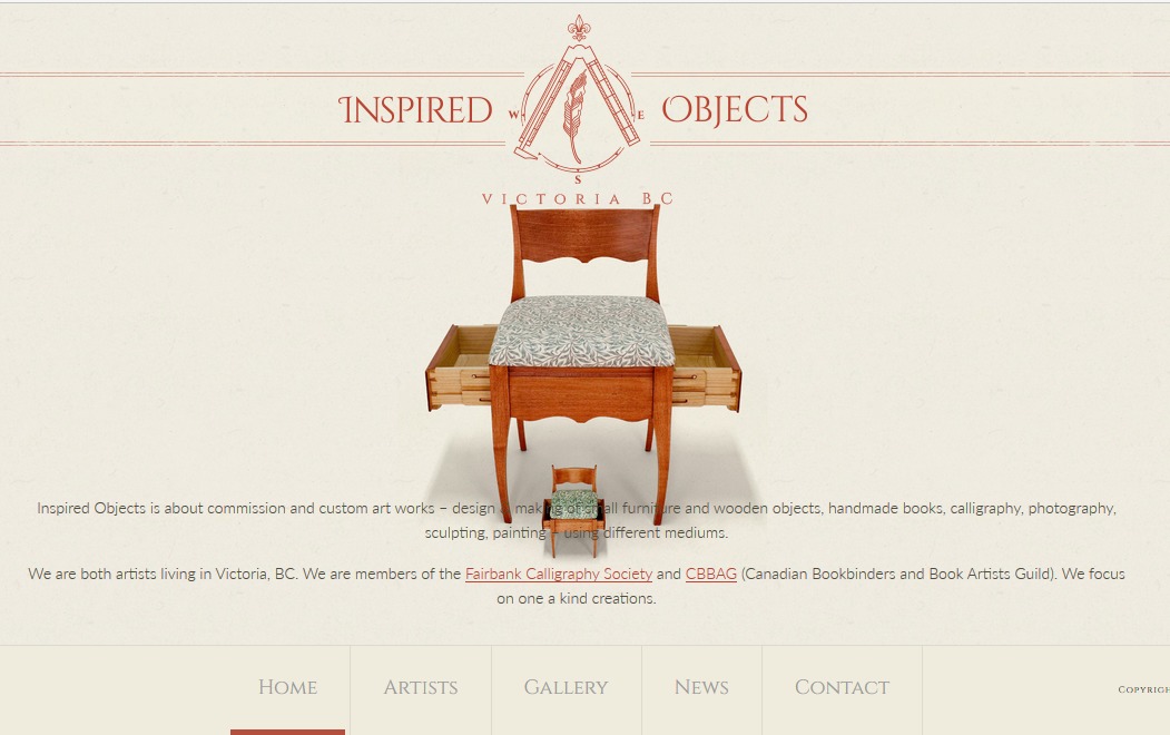 Inspired Objects theme WordPress