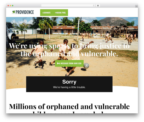 JupiterX premium WordPress theme - providenceworld.com