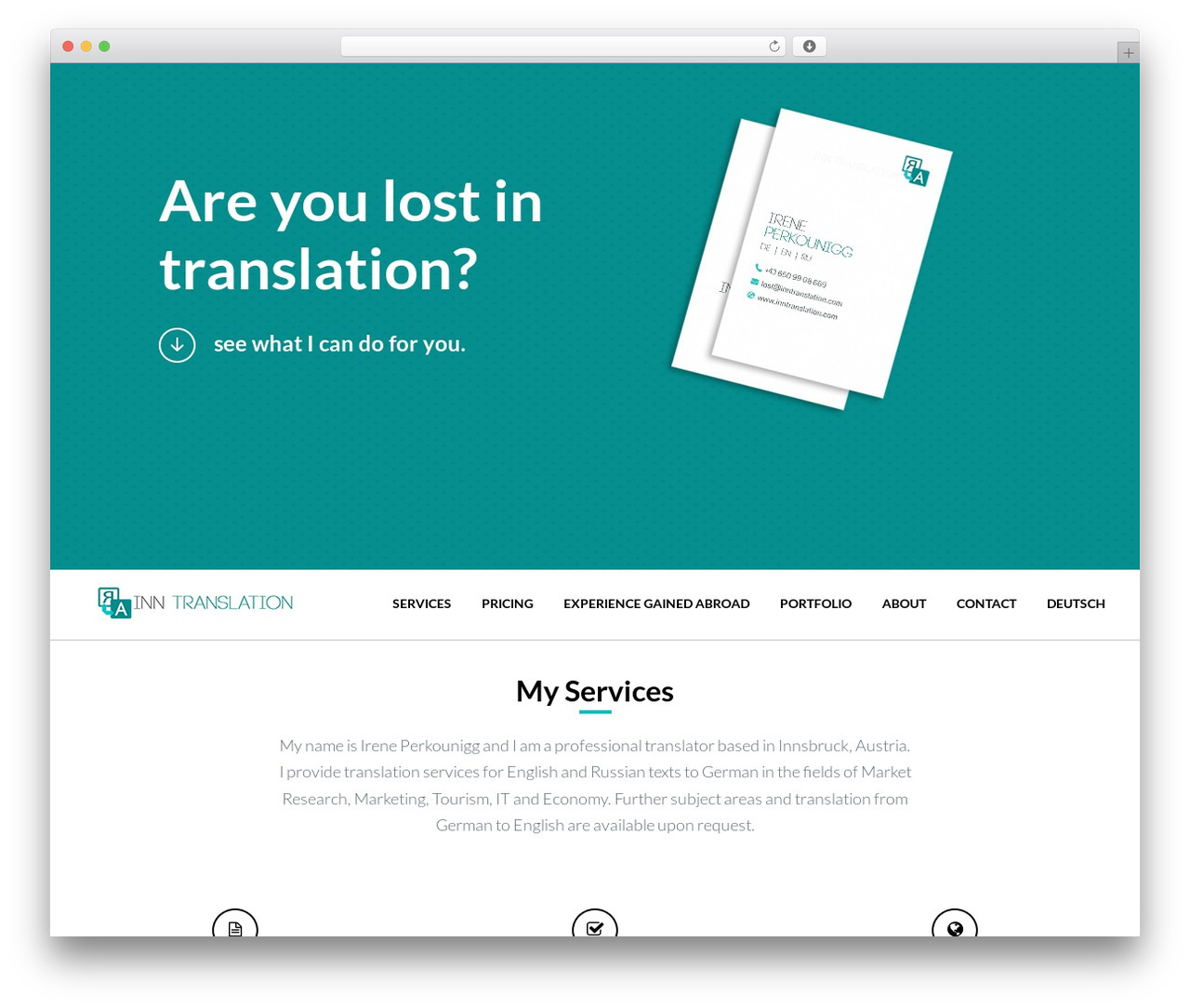 OneEngine WP theme - inntranslation.com