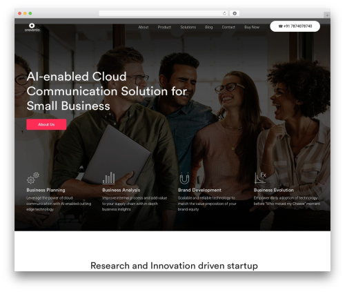 Webify WordPress theme for business - orevento.com