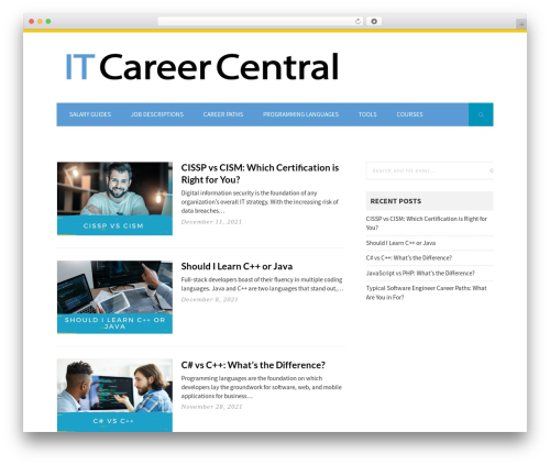 WordPress theme Clickright - itcareercentral.com