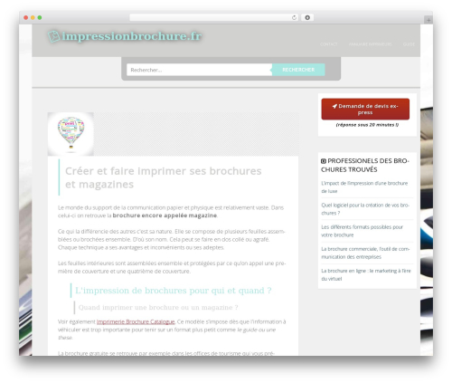 WordPress theme Impression - impressionbrochure.fr
