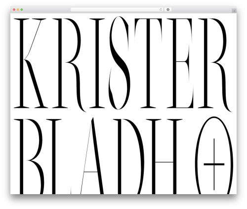 WordPress theme Kristers Theme - kristerbladh.com