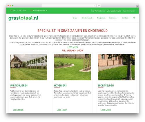 WordPress website theme Konstruct (modified) - grastotaal.nl