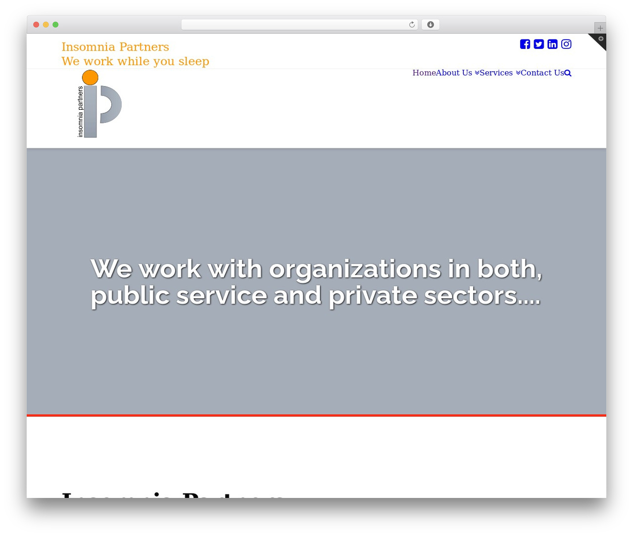 X WordPress theme - insomniapartners.com