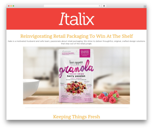 Anvil Framework WordPress theme design - italixdesign.com