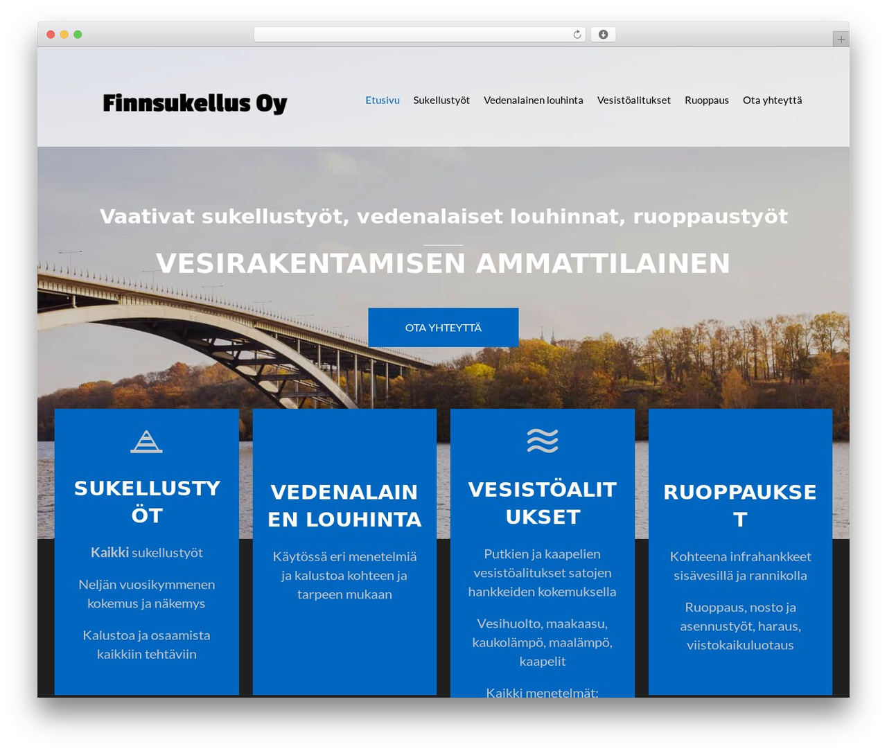 Beaver Builder Theme WordPress theme - finnsukellus.fi