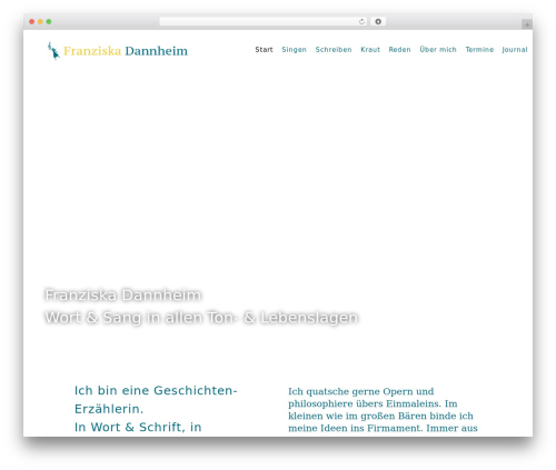 Bridge WordPress theme - franziskadannheim.de