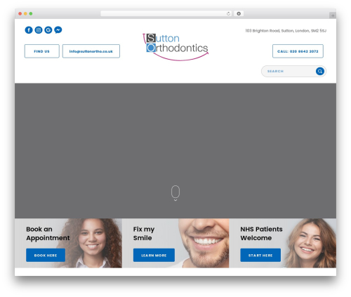 Custom Theme WordPress website theme - suttonortho.co.uk