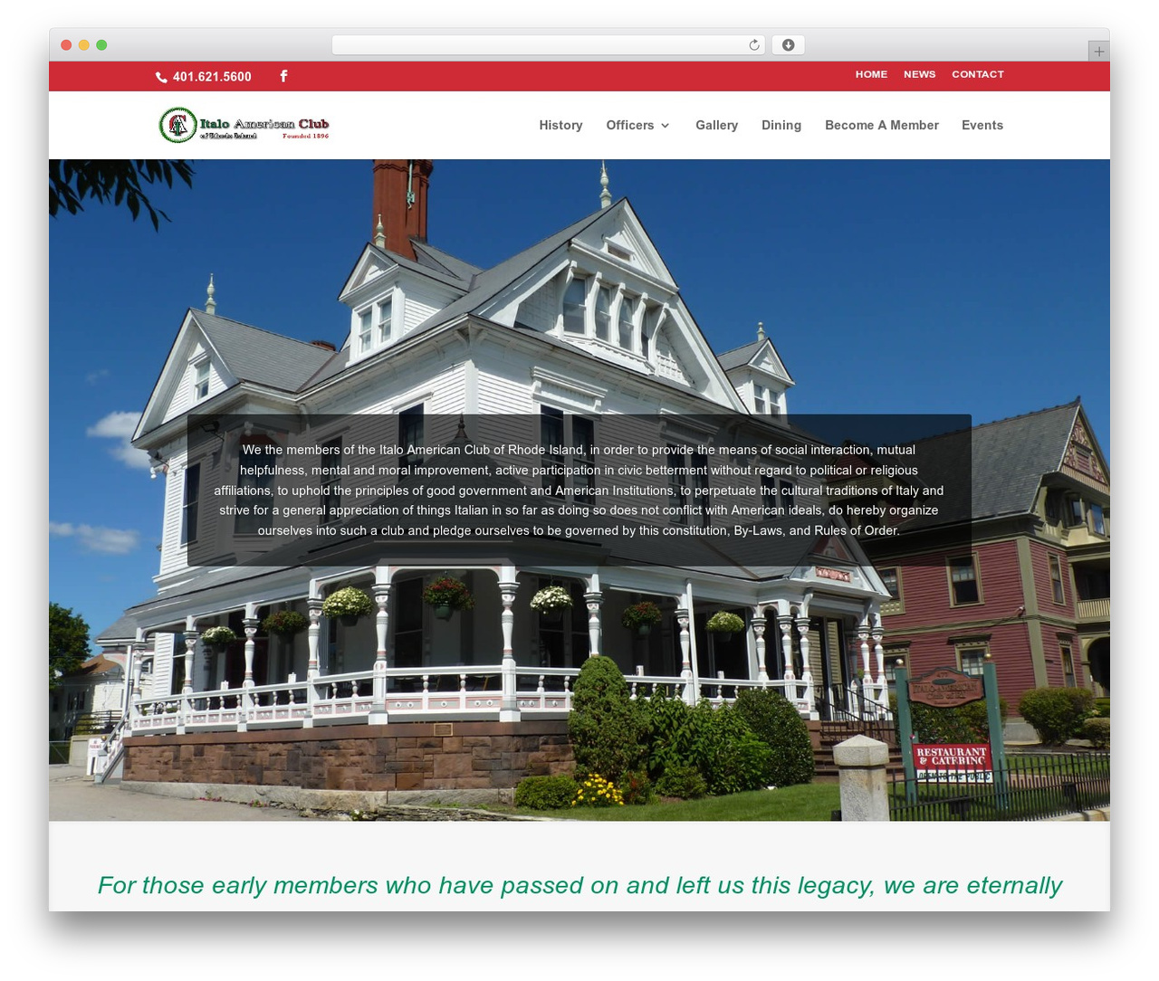Divi WordPress theme - italoamericanclubofri.com