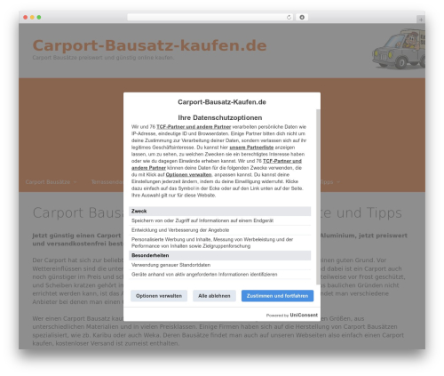 Generate secondary nav WordPress plugin - carport-bausatz-kaufen.de