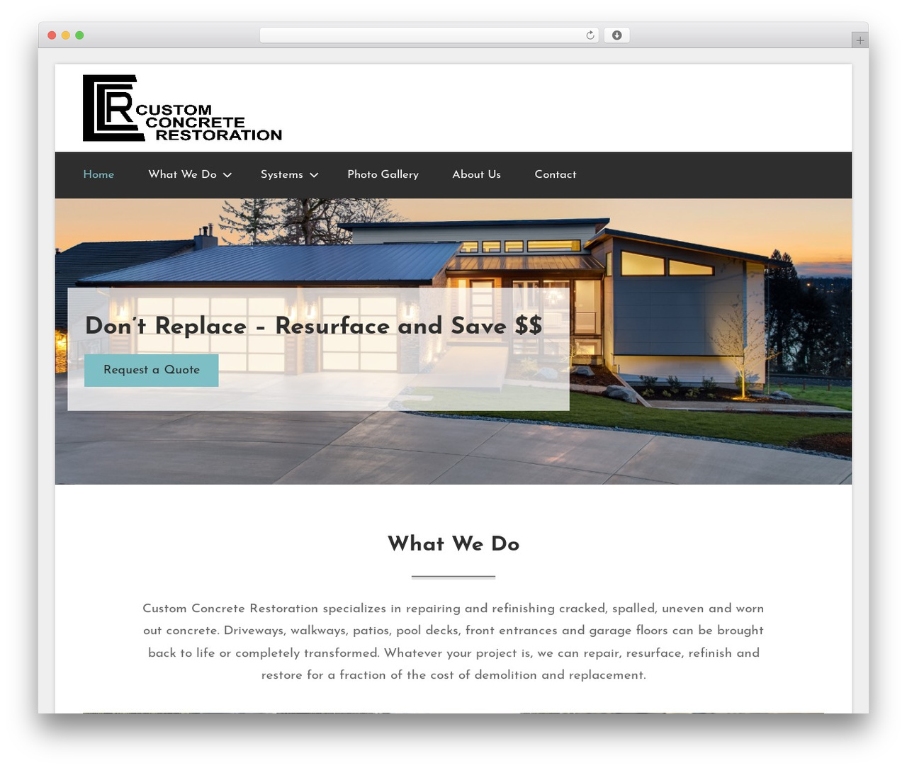 GT Basic free WordPress theme - kelownacustomconcrete.com