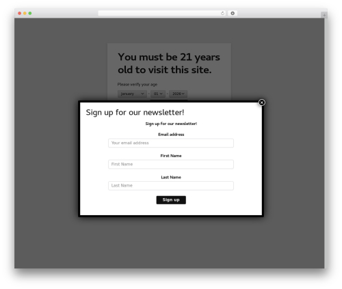 Age Verify (age-verify) free WordPress plugin - tabbtobacco.com