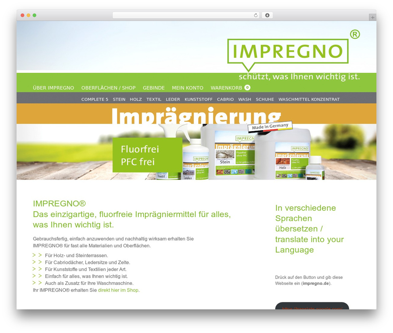 Theme WordPress Impregno Theme - impregno.de