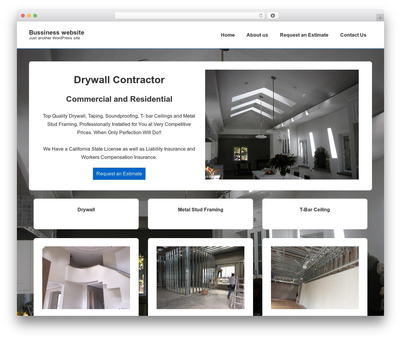 Theme WordPress Responsive - inmdrywall.com Theme WordPress Responsive - inmdrywall.com
