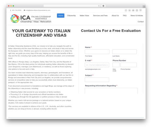 The7 block editor WordPress plugin - italiancitizenshipassistance.com
