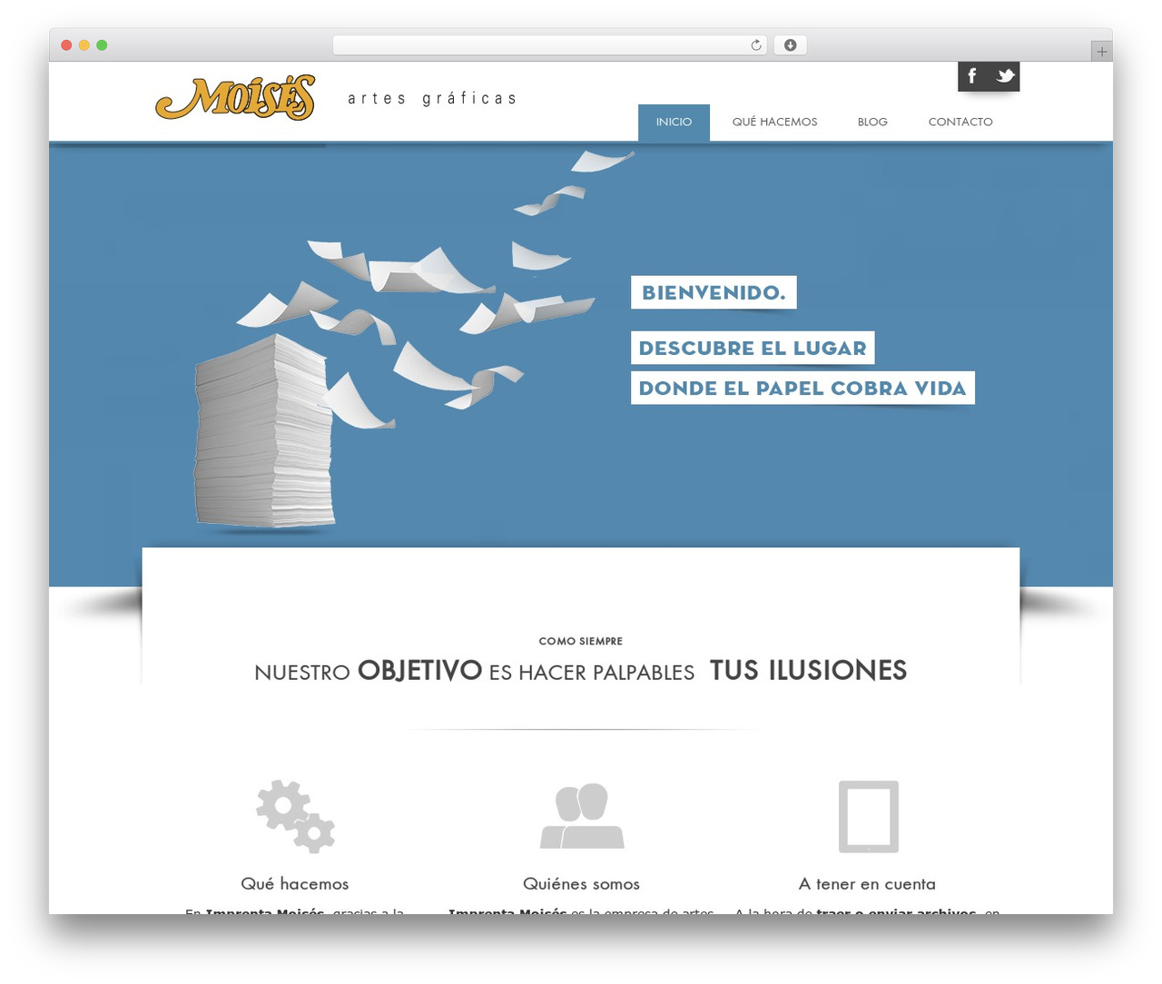 Thu WordPress theme - imprentamoises.com