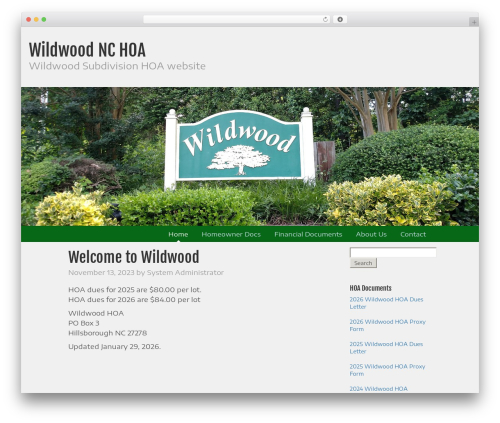 WordPress theme Boostrap Starter Theme - wildwood27278.com