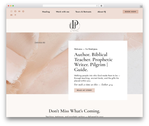 WordPress theme Brielle - petah-jane.com
