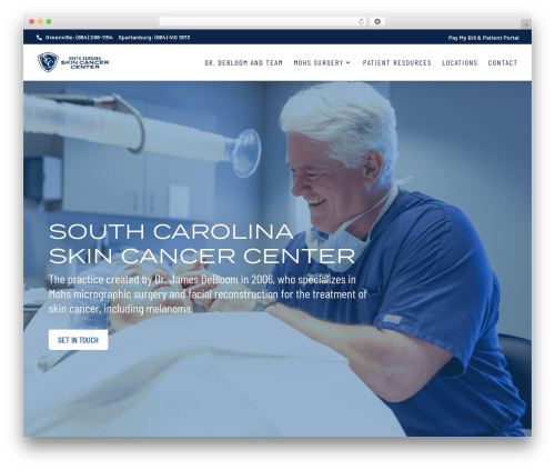 WordPress theme Divi - southcarolinaskincancercenter.com