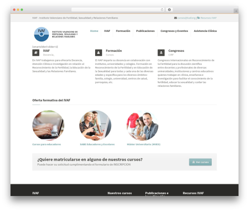 WordPress theme Robust - ivaf.org