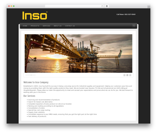Alyeska company WordPress theme - insocompany.com