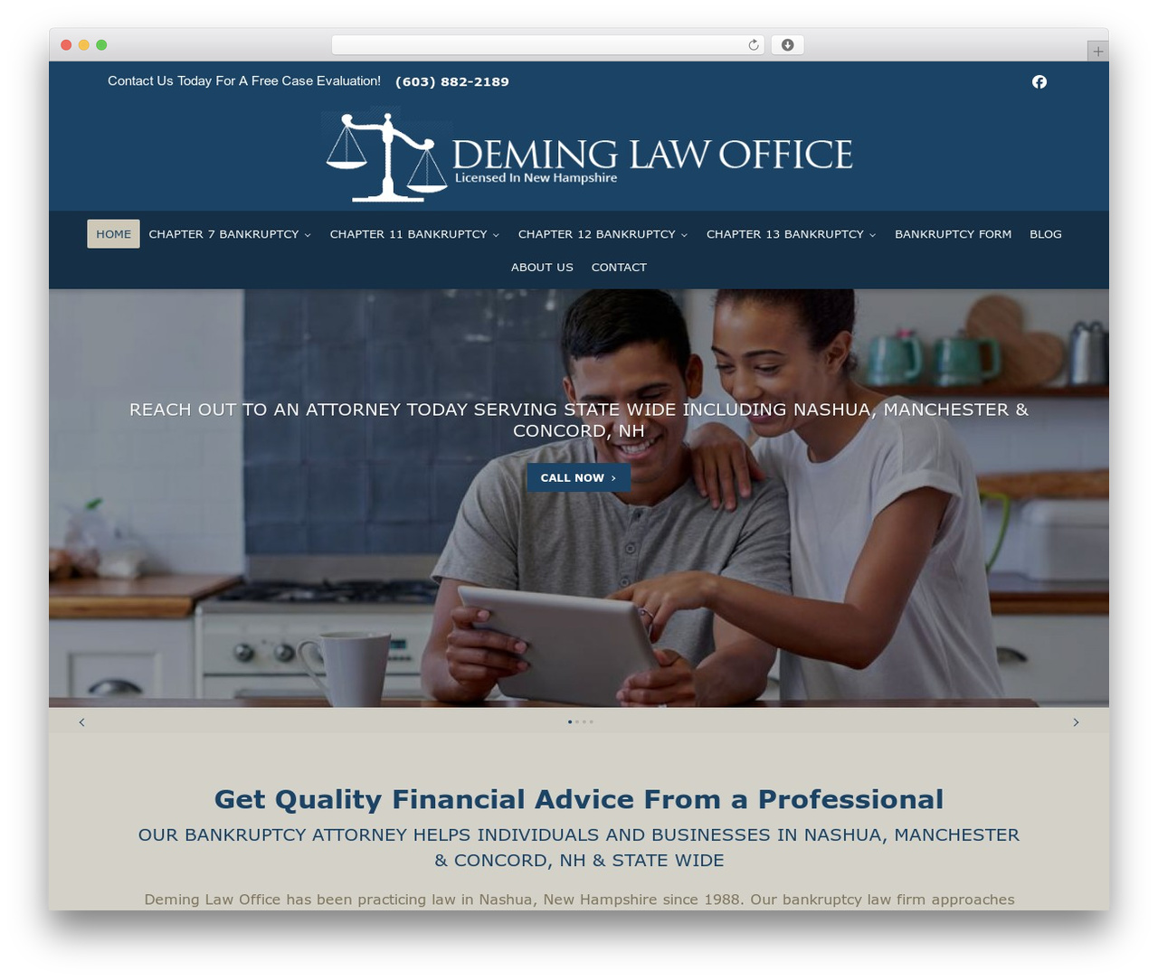 Beacon Theme business WordPress theme - attorneydeming.com
