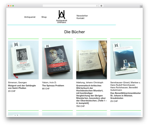 Bootin theme WordPress - antiquariat-uhlmann.ch