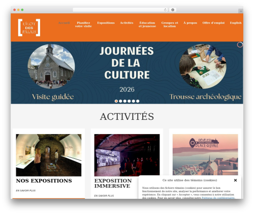 cherry top WordPress theme - ilotdespalais.ca
