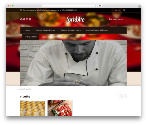 Fork Bite Theme (shared on wplocker.com) theme WordPress - italiancookingclasses.org
