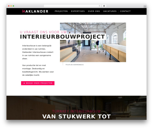 Haklander WordPress theme - interieurbouw-haklander.nl