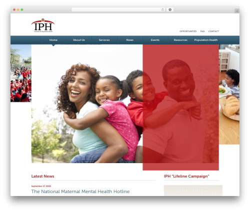 IPH WordPress website theme - ipophealth.org