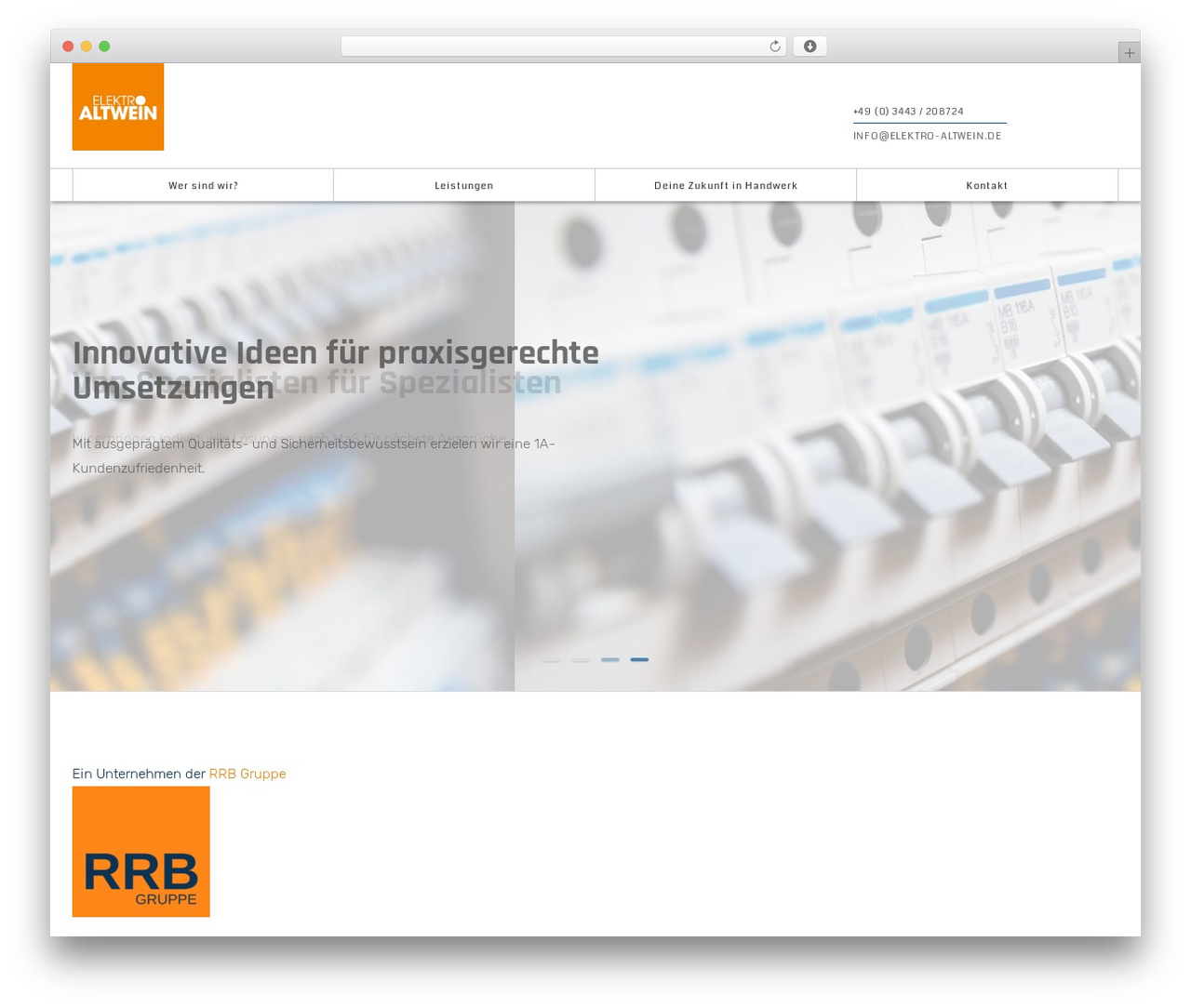 Lightwire WordPress theme - elektro-altwein.de