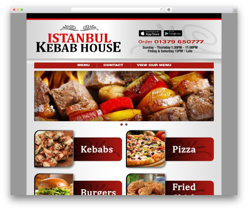 Pizaa WordPress theme - istanbulkebabs.co.uk