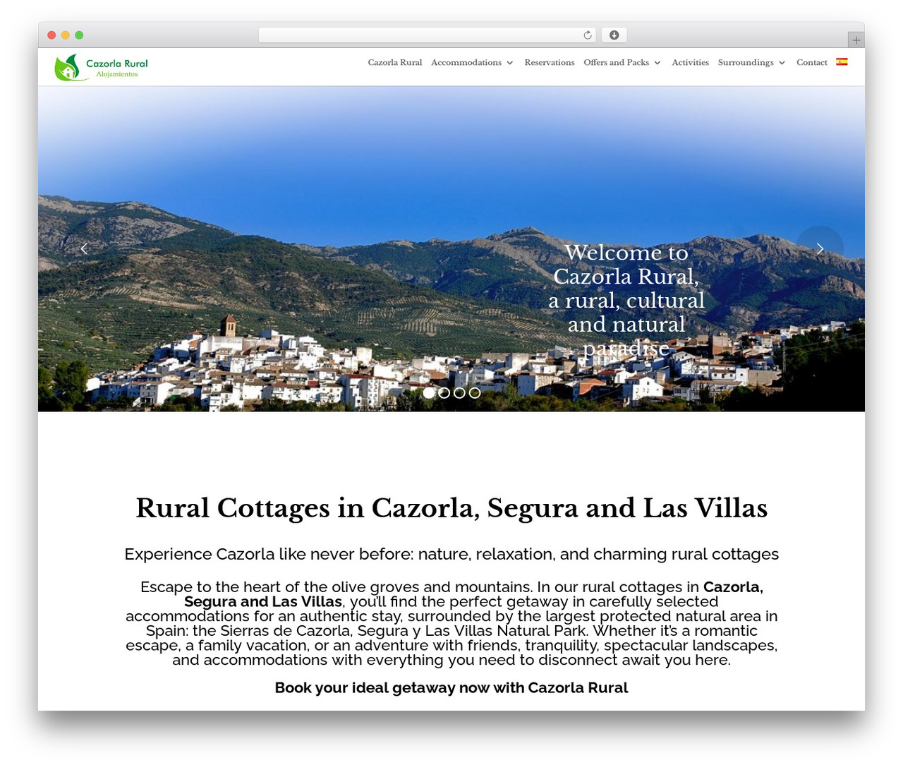Theme WordPress Divi - cazorlarural.com