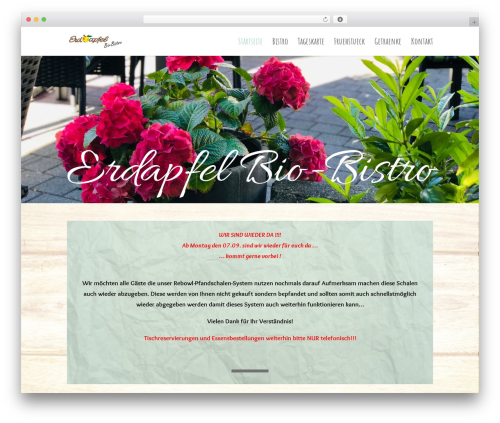 Dp dsgvo toolbox WordPress plugin - www.erdapfel-bio-bistro.de