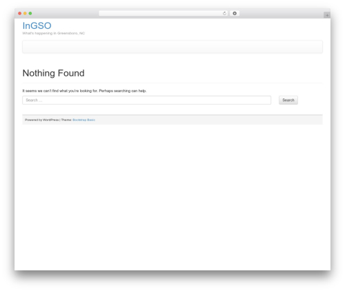 Bootstrap Basic free WP theme - ingso.com