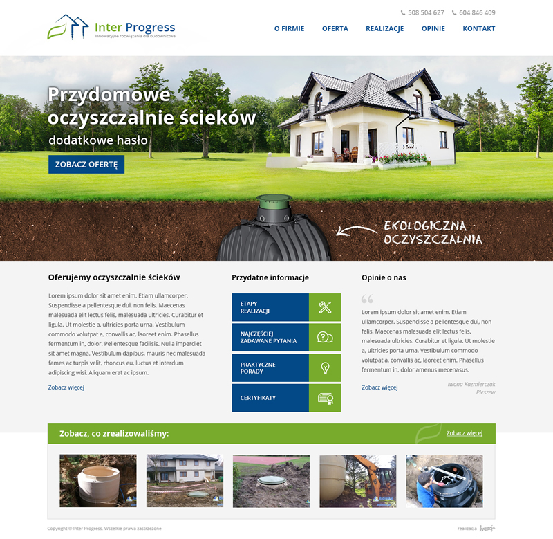Interprogress best WordPress theme by StudioKreacja.pl