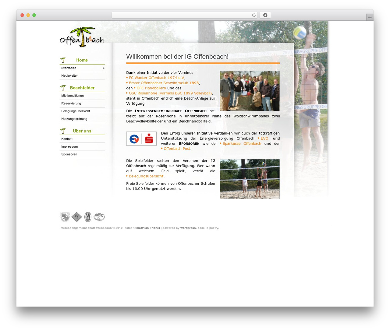 Offenbeach WordPress theme - ig-offenbeach.de Offenbeach WordPress theme - ig-offenbeach.de