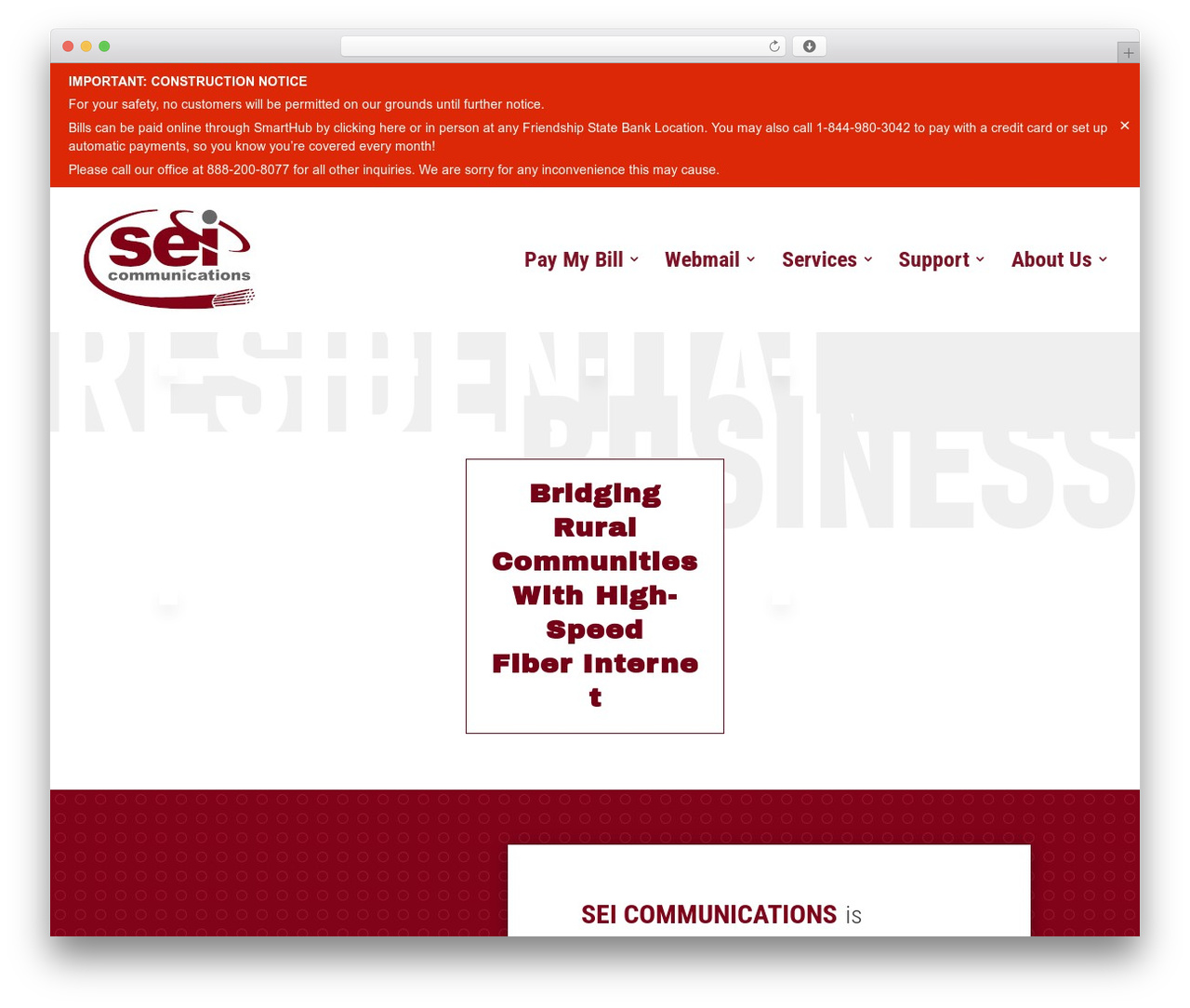 WordPress theme Divi - seicommunications.com