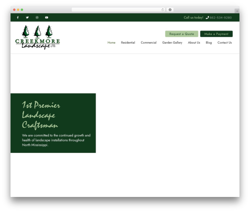 WordPress theme Hello Elementor - creekmorelandscape.com