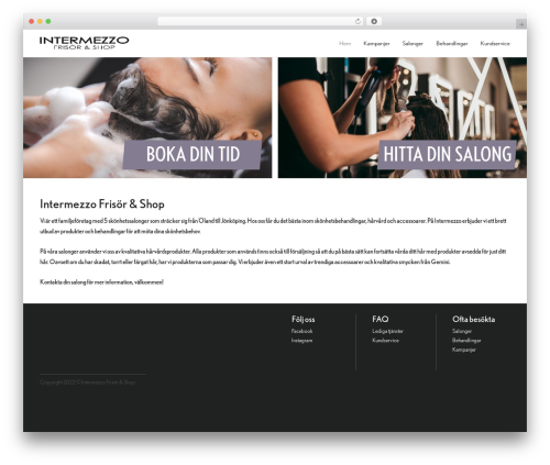 WordPress theme intermezzo - intermezzofrisor.se