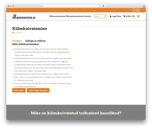 WP theme The7 Classic - kulmkuivatatud.ee