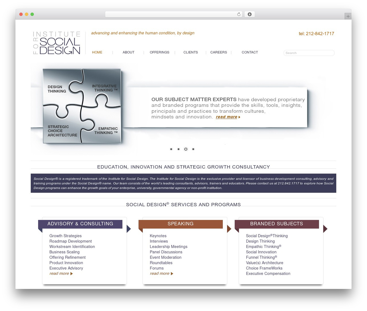 Catalyst WordPress theme - instituteforsocialdesign.com