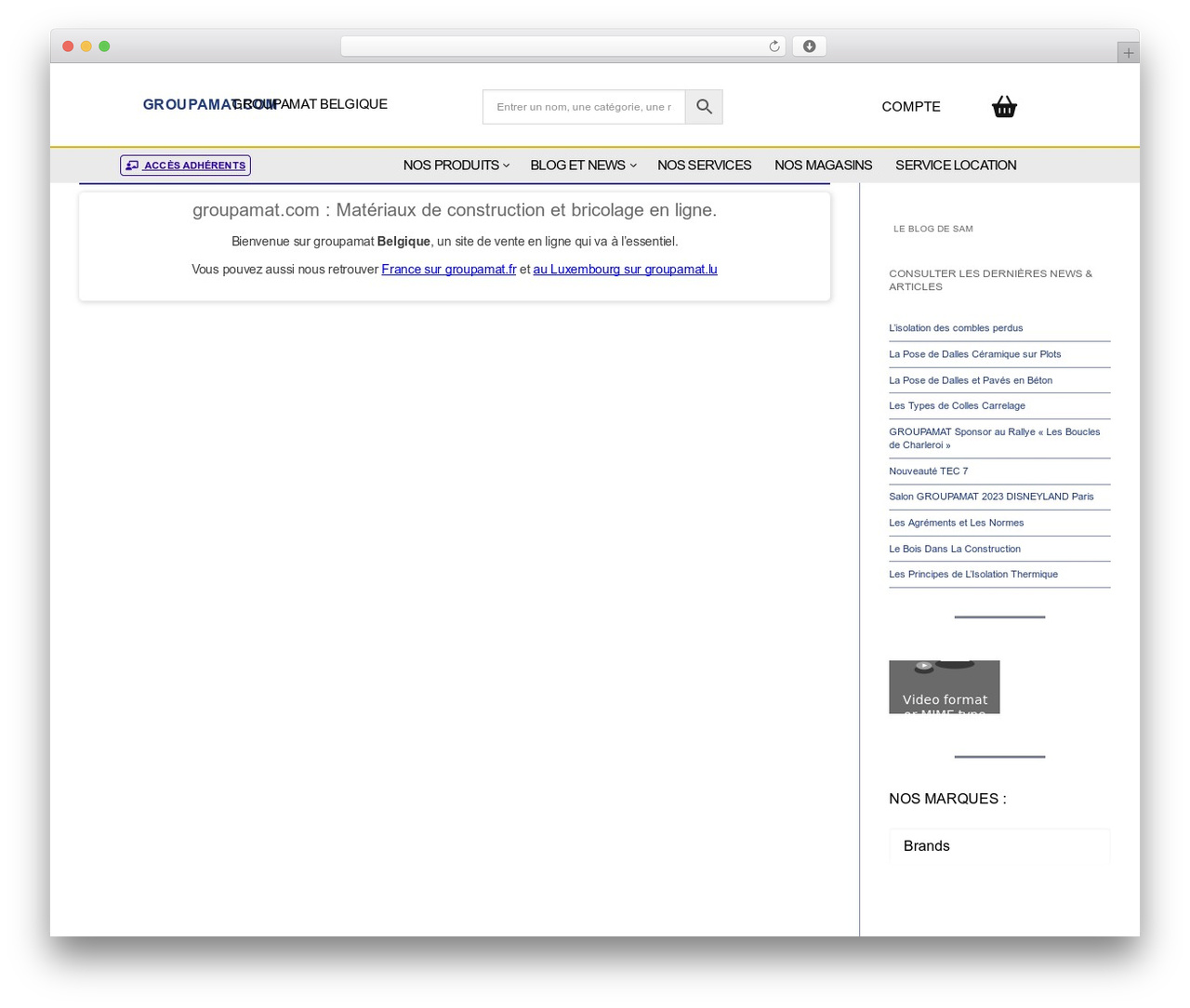 Customify WordPress ecommerce theme - groupamat.com
